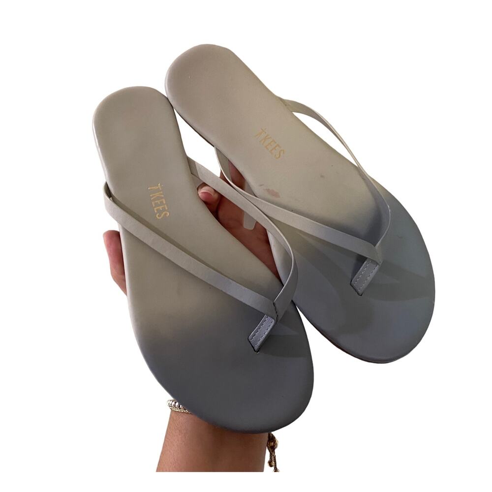 TKEES Leather Solids Flip-Flop Sandals US 7
